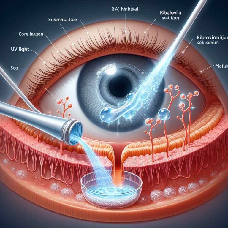 Corneal collagen cross- linking